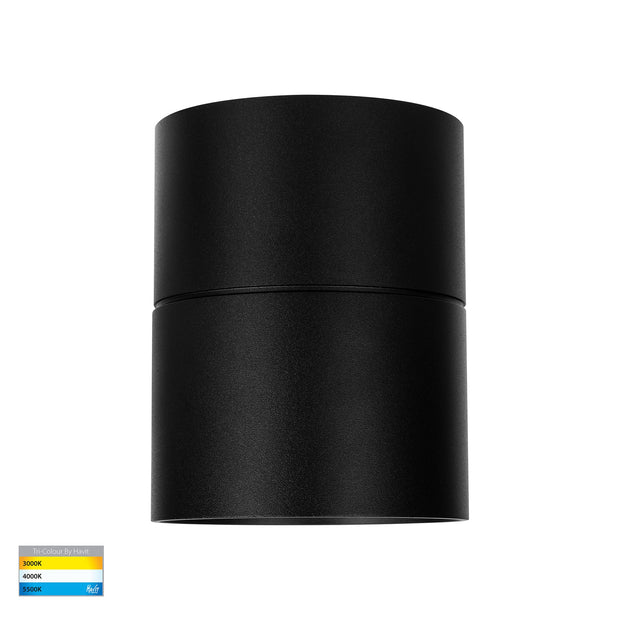 Nella 240v 12w 120° 3CCT Black Surface Mount Downlight C/W Extension