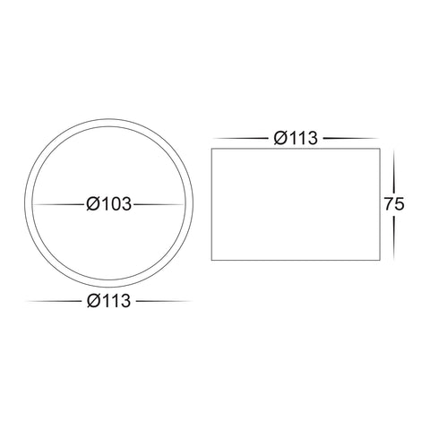 Nella 12v 12w 120° 3CCT Black Surface Mount Downlight