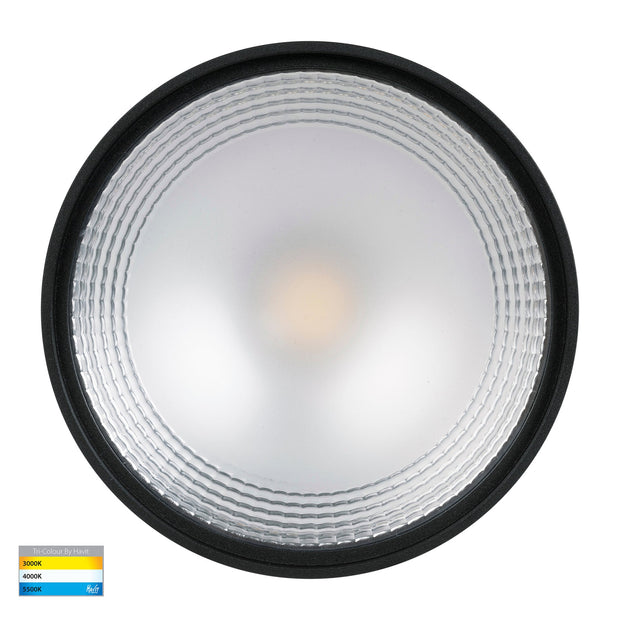 Nella 240v 18w 120° 3CCT Black Surface Mount Downlight C/W Extension