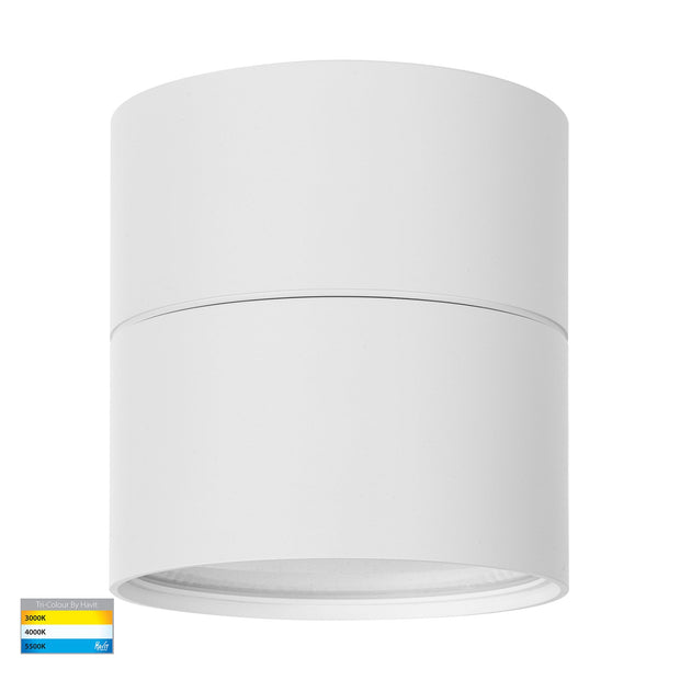 Nella 240v 18w 120° 3CCT White Surface Mount Downlight C/W Extension