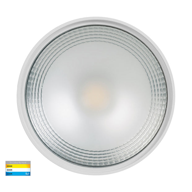 Nella 240v 18w 120° 3CCT White Surface Mount Downlight C/W Extension