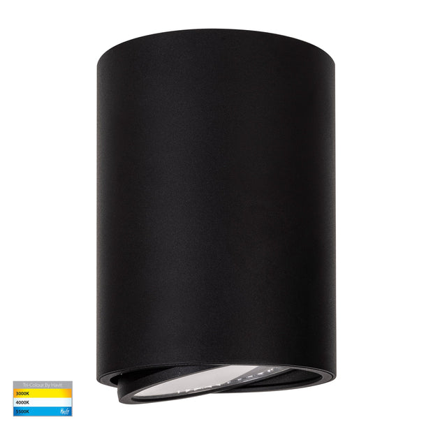 Nella 12v 18w 60° 3CCT Adjustable Black Surface Mount Downlight