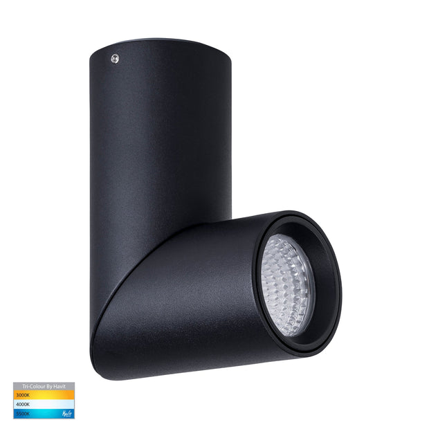 Nella 240v 7w 36° 3CCT Rotatable Black Surface Mount Downlight