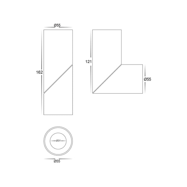 Nella 12v 7w 36° 3CCT Rotatable White Surface Mount Downlight