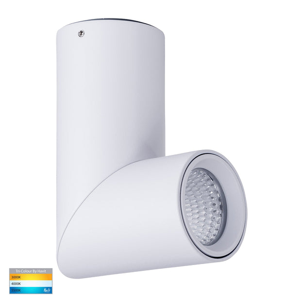 Nella 12v 7w 36° 3CCT Rotatable White Surface Mount Downlight