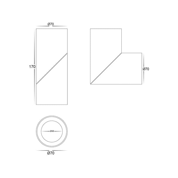 Nella 12v 12w 36° 3CCT Rotatable White Surface Mount Downlight
