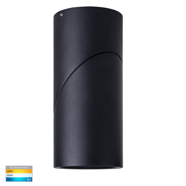 Nella 12v 18w 60° 3CCT Rotatable Black Surface Mount Downlight