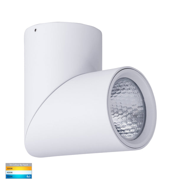 Nella 12v 18w 60° 3CCT Rotatable White Surface Mount Downlight