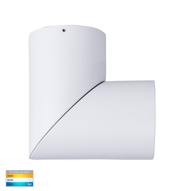 Nella 12v 18w 60° 3CCT Rotatable White Surface Mount Downlight