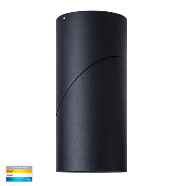 Nella 12v 24w 60° 3CCT Rotatable Black Surface Mount Downlight