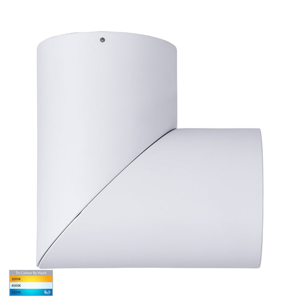 Nella 240v 24w 60° 3CCT Rotatable White Surface Mount Downlight
