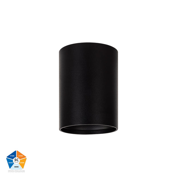 Nella 12v 7w 60° 5CCT Black Surface Mount Downlight