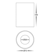 Nella 12v 7w 60° 5CCT White Surface Mount Downlight