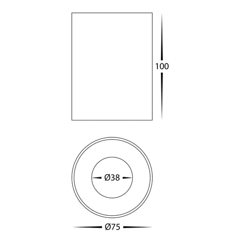 Nella 240v 7w 60° 5CCT Black Surface Mount Downlight