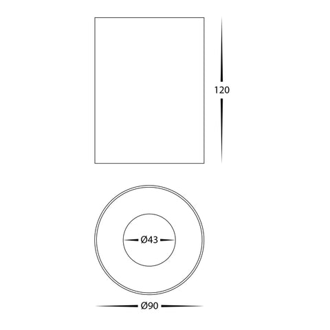 Nella 12v 12w 60° 5CCT Black Surface Mount Downlight