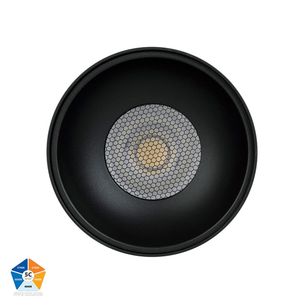 Nella 12v 18w 60° 5CCT Black Surface Mount Downlight