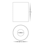 Nella 12v 18w 60° 5CCT Black Surface Mount Downlight