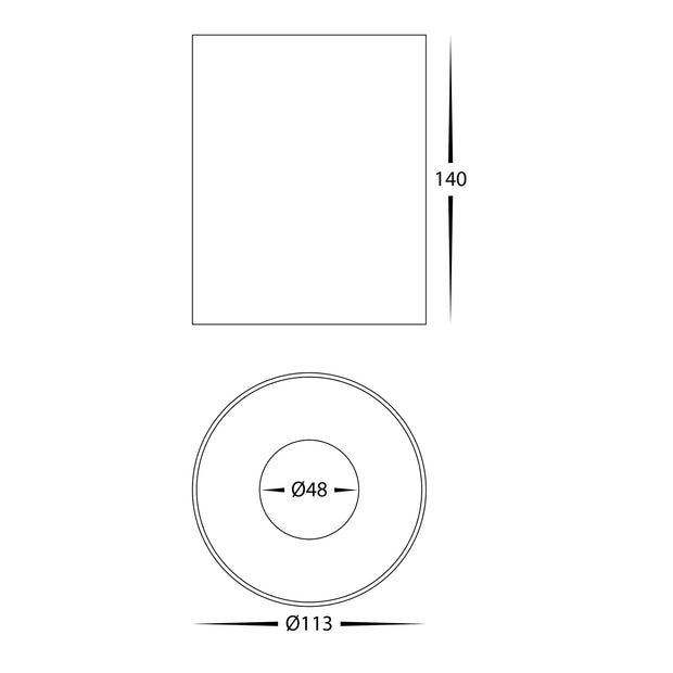 Nella 12v 18w 60° 5CCT Black Surface Mount Downlight