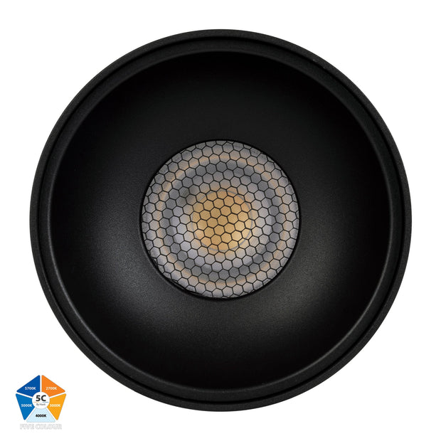 Nella 12v 24w 60° 5CCT Black Surface Mount Downlight
