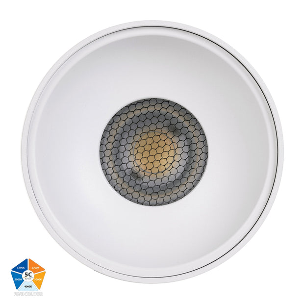 Nella 12v 24w 60° 5CCT White Surface Mount Downlight