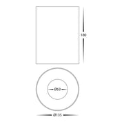 Nella 12v 24w 60° 5CCT White Surface Mount Downlight