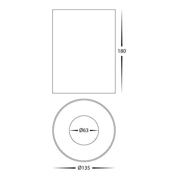 Nella 12v 24w 60° 5CCT White Surface Mount Downlight