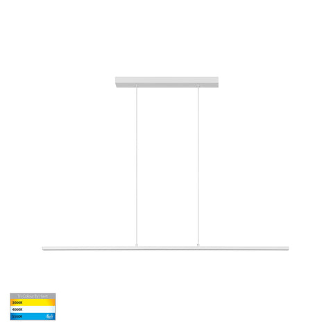 Proline White 40w CCT LED 1200mm Aluminium Pendant