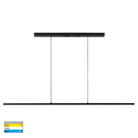 Proline Black 50w CCT LED 1600mm Aluminium Pendant