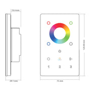 RGBC or RGBW LED Touch Panel Controller
