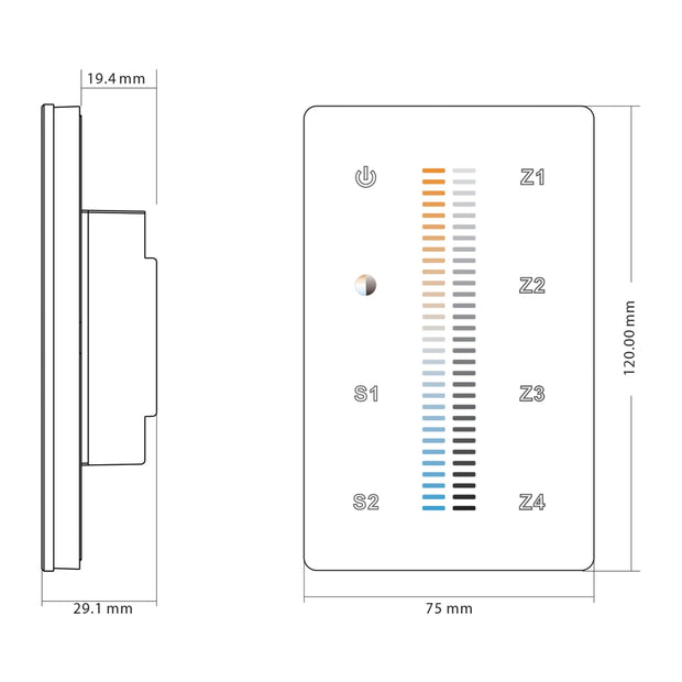 CT LED Strip Touch Panel Controller