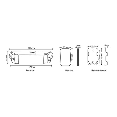 CT (Colour Temp) LED Strip Remote + Receiver