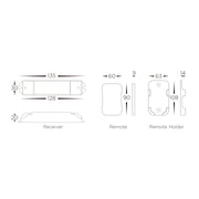 Chasing RGB LED Strip Multi-Function Remote + Receiver