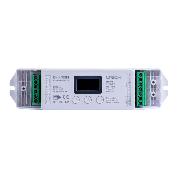 DMX Controller for RGBC or RGBW Strip