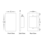Wifi Single Gang White Dimmer Wall Switch