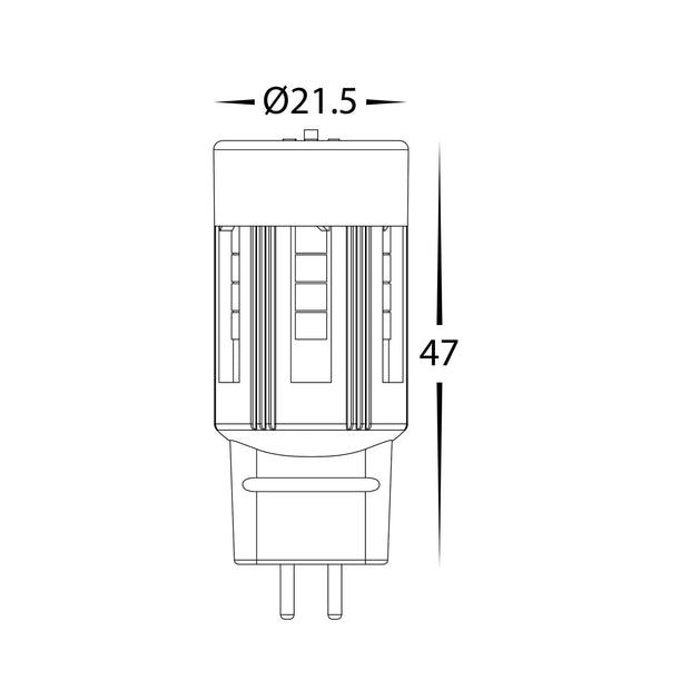 G4 Bi Pin 12v DC 3w Tri Colour
