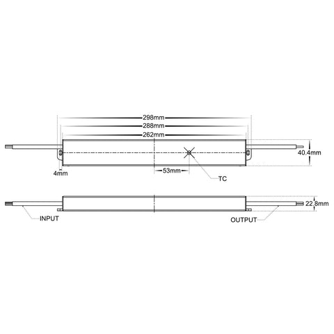 LED Driver 24v 95w DC IP66 Slimline Weatherproof