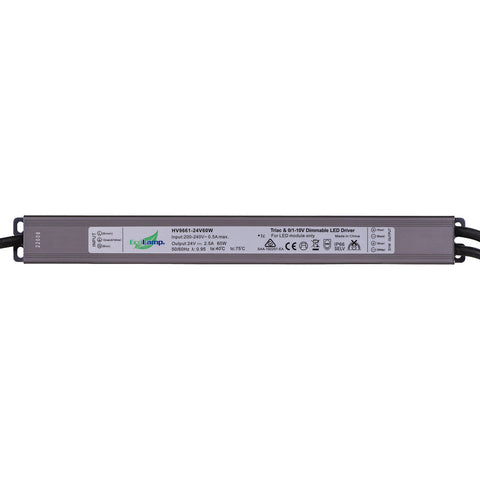LED Driver 24v 60w DC IP66 TRIAC + 0/1-10V 2 in 1 Dimmable