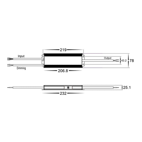 LED Driver 12v 100w DC IP66 Dali Dimmable