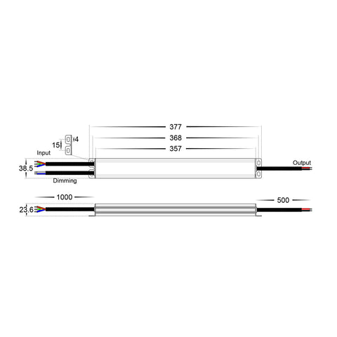LED Driver 24v 150w DC IP66 Dali 2 + Push Dim Dimmable
