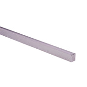 Deep Square Aluminium Profile with Standard Diffuser per metre
