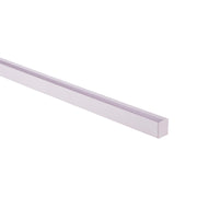 Deep White Square Aluminium Profile with Standard Diffuser per metre
