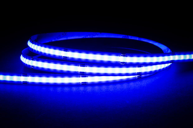 15w RGB COB Strip Lighting 24v DC IP20 / 30 Metre Roll