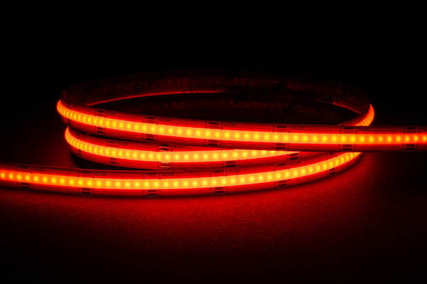 15w RGB COB Strip Lighting 24v DC IP20 / 30 Metre Roll