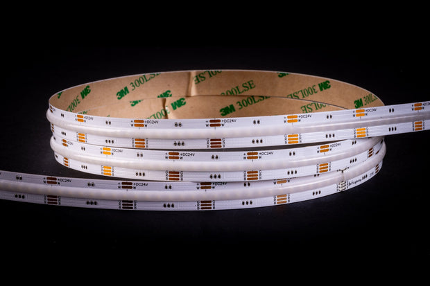 20w RGBC COB Strip Lighting 24v DC IP20 / 30 Metre Roll