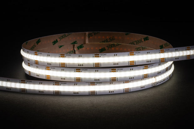 20w RGBC COB Strip Lighting 24v DC IP20 / 30 Metre Roll