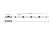 9.6W 4000K COB Strip Lighting 24v DC IP54 / 10 Metre Roll