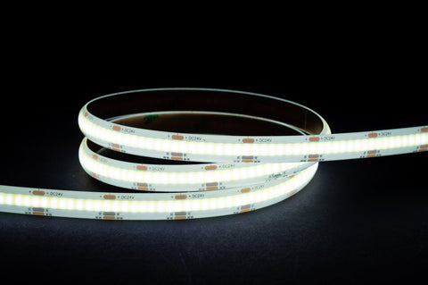 14.4W Tunable 3000K to 5500K COB Strip Lighting 24v DC IP54 / Per Metre