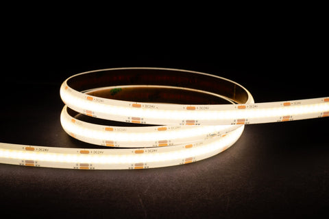 14.4W Tunable 3000K to 5500K COB Strip Lighting 24v DC IP54 / Per Metre