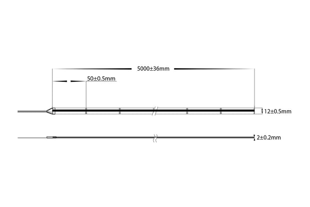 20w RGBC COB Strip Lighting 24v DC IP54 / 10 Metre Roll