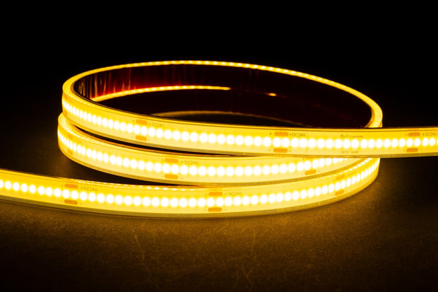 9.6W 3000K COB Strip Lighting 24v DC IP67 / 10 Metre Roll